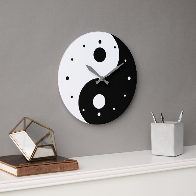 Relógio Grande Yin E Yang Modelo (Escritório)