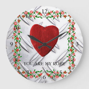 Relógio Grande You are my rose