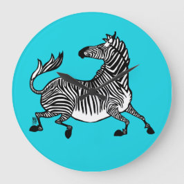 Relógio Grande Zebra 4 Clock