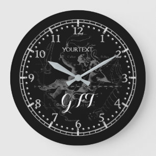 Relógio Grande Zodíaco personalizado da constelação dos Gêmeo