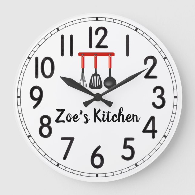 Relógio Grande Zoe's Kitchen Large Clock (Frente)