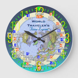 Relógio Grande Zonas do Tempo Mundial