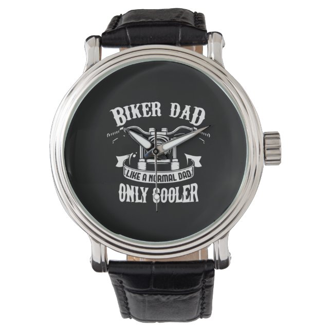 Relógio Grandfather Quotes | Best Biker Dad (Frente)