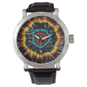 Relógio Gravata Tie Dye Opala Preta,  