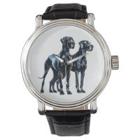 Great Danes Watercolor