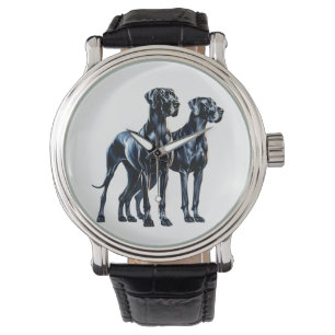 Relógio Great Danes Watercolor