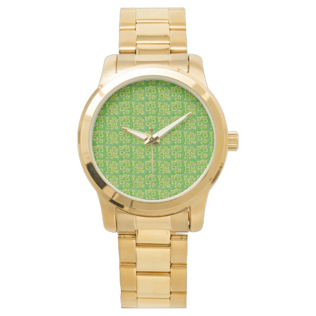 Relógio Green Geometric (Frente)