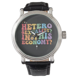 Relógio Groovy Hetero Heterossexualidade Nesta Economia LG
