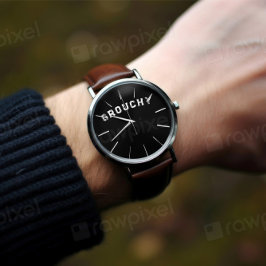 Relógio Grouchy Mood Funny Quote Watch