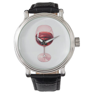 Relógio Guardanapos de Cocktail com Taça de Vinho e Lábios
