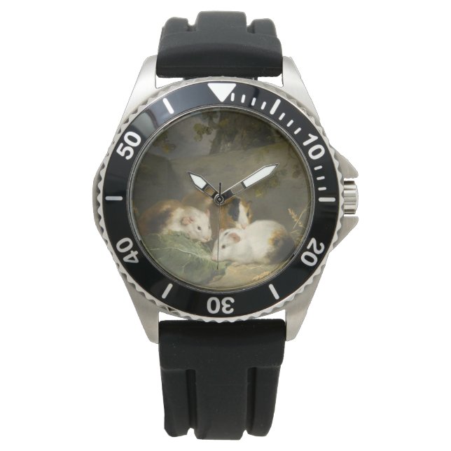 Relógio Guiné Pigs (por George Morland) (Frente)