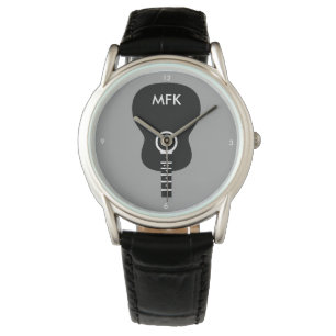 Relógio guitarra acústica personalizada na moda