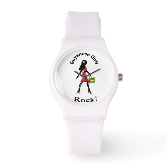 Relógio Guyana Girl Watch - branco (Frente)