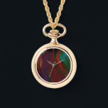 Relógio Hades Floral Arrangement Watch Necklace<br><div class="desc">I painted a unique original digital oil painting of the romantic side of Hades with a floral arrangement worthy of this well-known
god in mythology.</div>