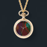 Relógio Hades Floral Arrangement Watch Necklace<br><div class="desc">I painted a unique original digital oil painting of the romantic side of Hades with a floral arrangement worthy of this well-known
god in mythology.</div>