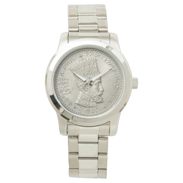 Relógio Haile Selassie Jah Rastafari Reggae Rasta Roots (Frente)