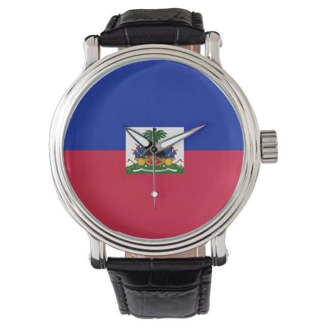 Relógio Haiti flag  (Frente)