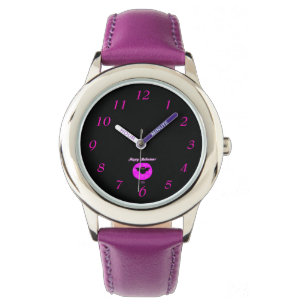 Relógio Halloween Bat Kids Stainless Steel Purple Watch