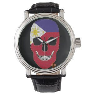 Relógio HANDSKULL Filipinas: Ver couro B2