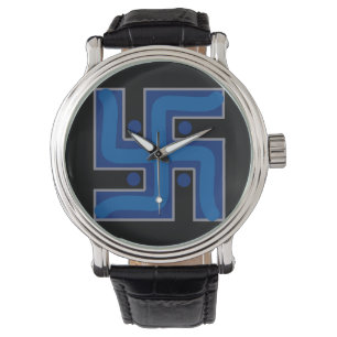 Relógio HANDSKULL Swastika Ciena assistir Hindu Boa Sorte 