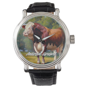 Relógio Handsome Hereford Bull