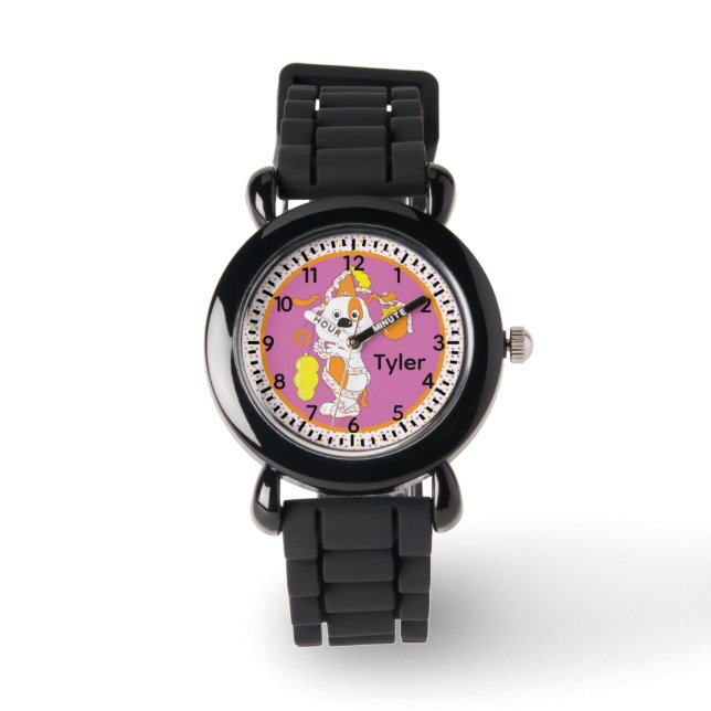 Relógio Hanukkah Happy Dog Watch Personalize (Frente)
