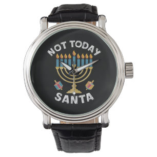 Relógio Hanukkah Não Hoje Papai Noel Judaico Chanukah