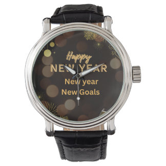 Relógio Happy new year watch design.instant download