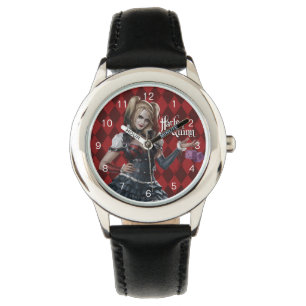 Relógio Harley Quinn com dados distorcido