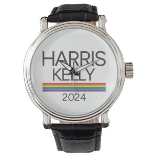 Relógio Harris Kelly 2024 LGBTQ Rainbow Pride Flag