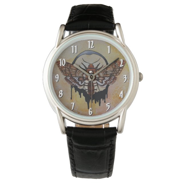 Relógio Hawk Moth Watch, chefe da morte (Frente)