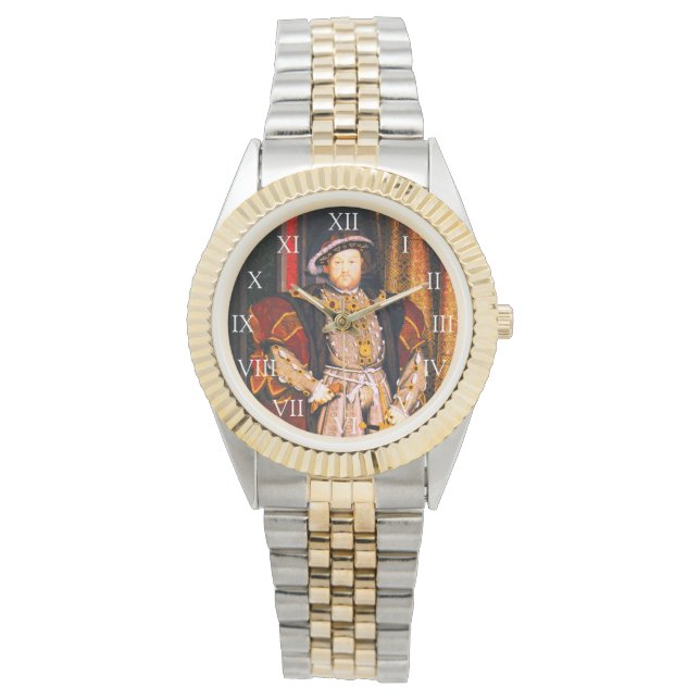 Relógio Henry VIII Tudors História Rei Inglaterra seis Esp (Frente)