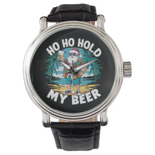 Relógio Ho Ho Segure Minha Cerveja Natal em Julho Santa de