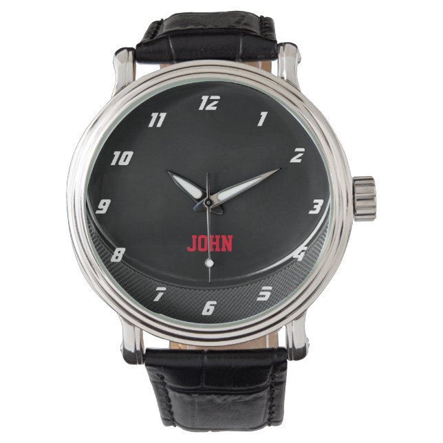 Relógio Hockey Puck Personalizado (Frente)