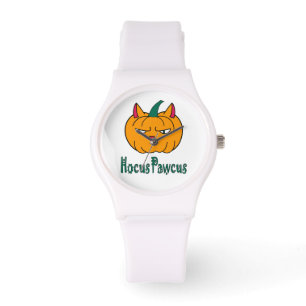 Relógio Hocus pawcus Halloween abóbora gengibre magia