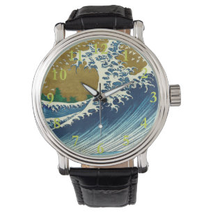 Relógio Hokusai Big Wave Japão Art
