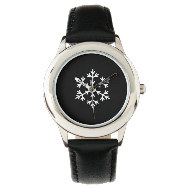 Relógio Holiday Snowflake Kids Wrist Watch (Frente)