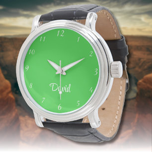 Relógio Homens de Meninas   Elegante Verde limão