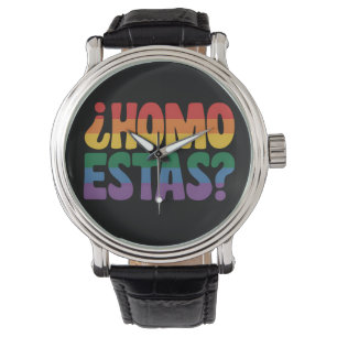 Relógio Homo Estas Divertido Espanhol Mexicano Aliado Gay 
