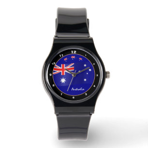 Relógio Hora de Aussie & Australian Flag / Austrália