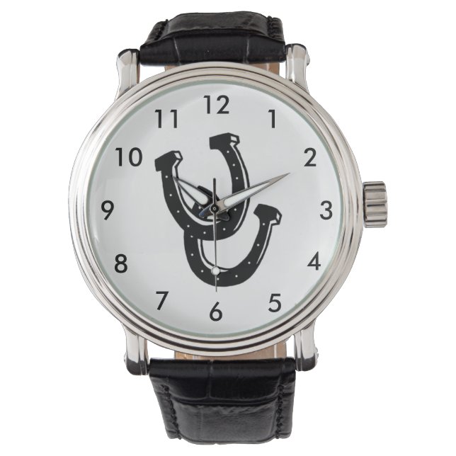 Relógio Horse Shoes Blacksmith Farrier Watch (Frente)