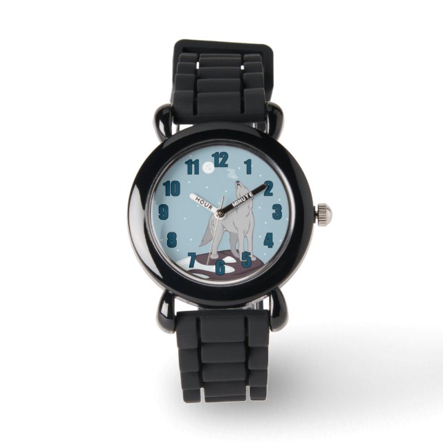 Relógio Howling Artic Wolf (Frente)