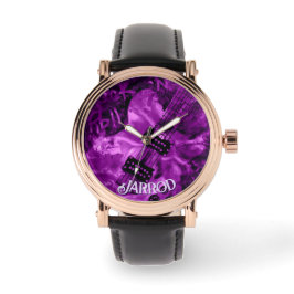 Relógio I Love Rock 'N Roll Electric Guitar Personalized