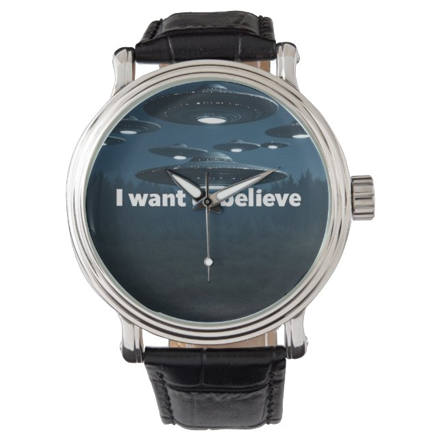Relógio I want to believe (Frente)