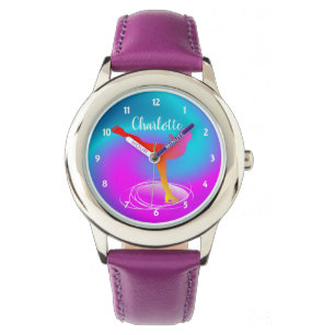 Relógio Ice Skating Figure Skater Modern Personalizado