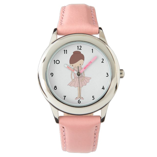 Relógio ilusima Isabella Ballerina Pink Kids Watch (Frente)
