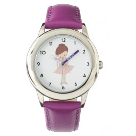 Relógio ilusima Isabella Ballerina Purple Kids Watch