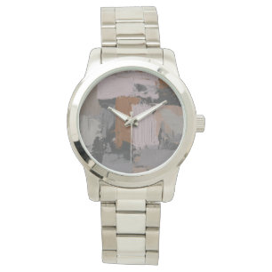 Relógio Impasto Abstrato I