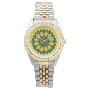 Relógio Imperial Solar Flower Mandala Luxury Keychain