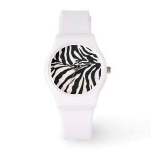 Relógio Impressão animal da zebra